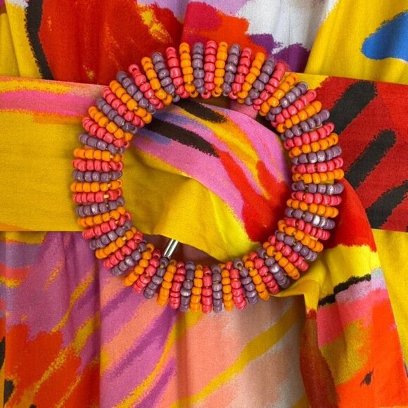 FARM Rio Multicolor Off-Shoulder Maxi Dress - Picture 8 of 16